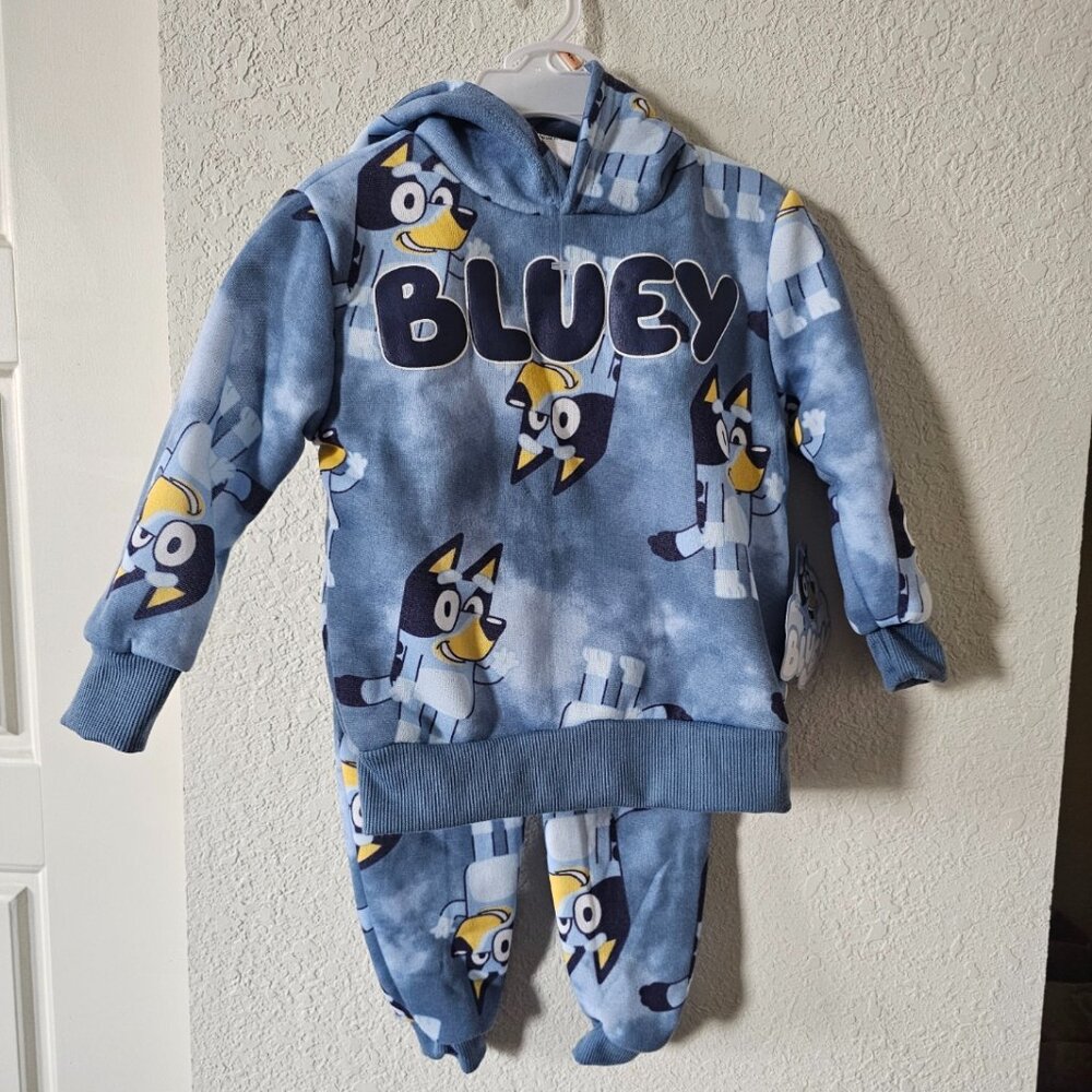 NWT Bluey Hooded Sweatsuit
